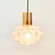Lustre en verre bulle XL de style mid-century par H. Tynell pour Limburg, années 1960.