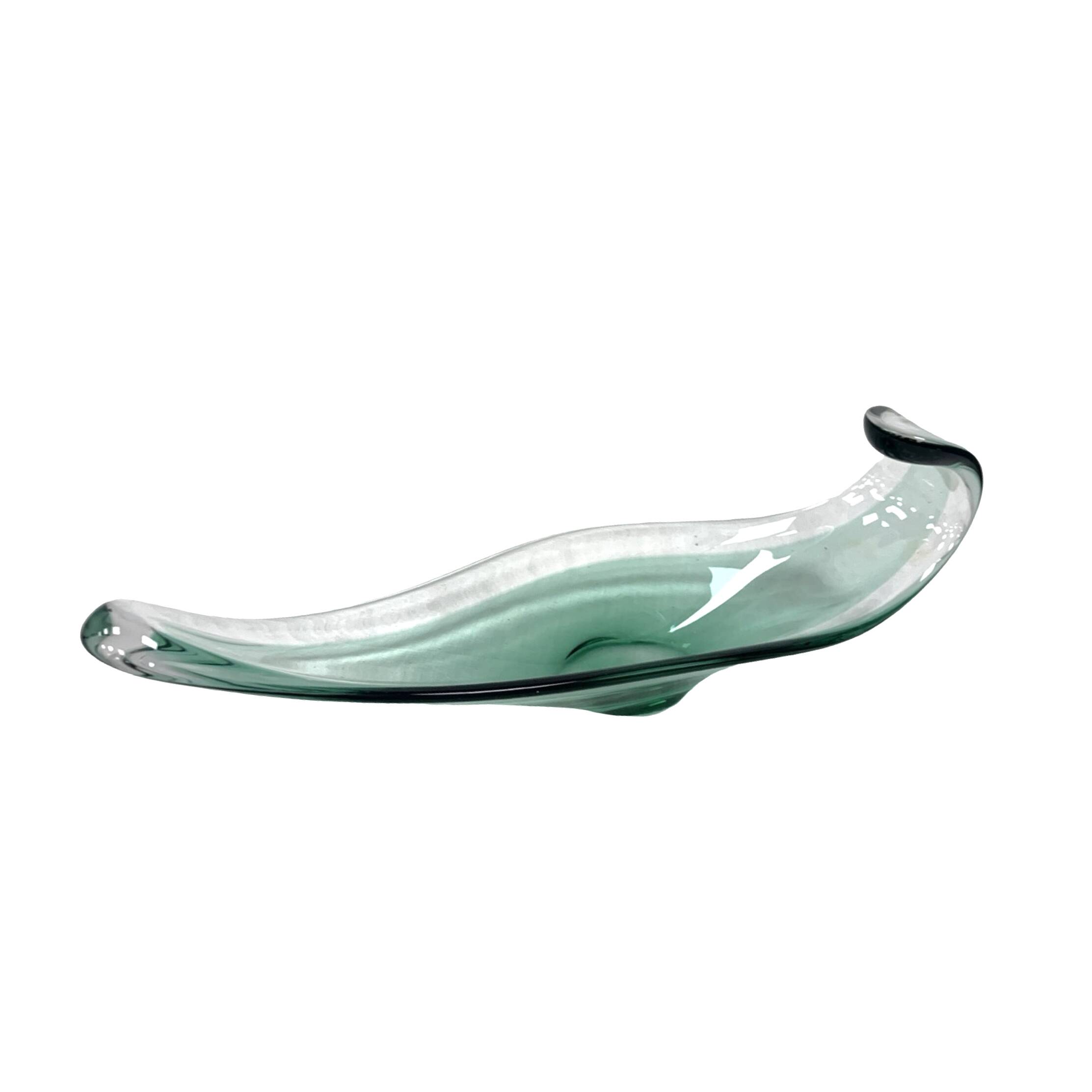 Plat en verre de Murano, Italie années 1960