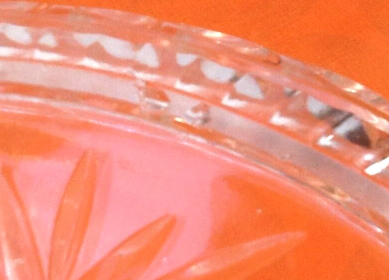 1950s cup / fruit basket in the style of the jonzac model from baccarat