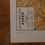 Original lithograph on the Alps