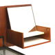 Vintage double bed by Cees Braakman for Pastoe from the Japanese series