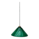 Suspension cône opaline verte