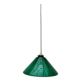 Suspension cône opaline verte