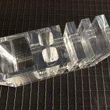 Plexiglas pencil holder by Harvey Guzzini circa 1970