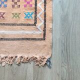Bohemian beige Moroccan rug