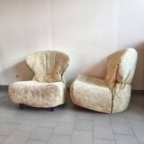 Pair of vintage armchairs by Annie Hieronimus for Cinna 1990