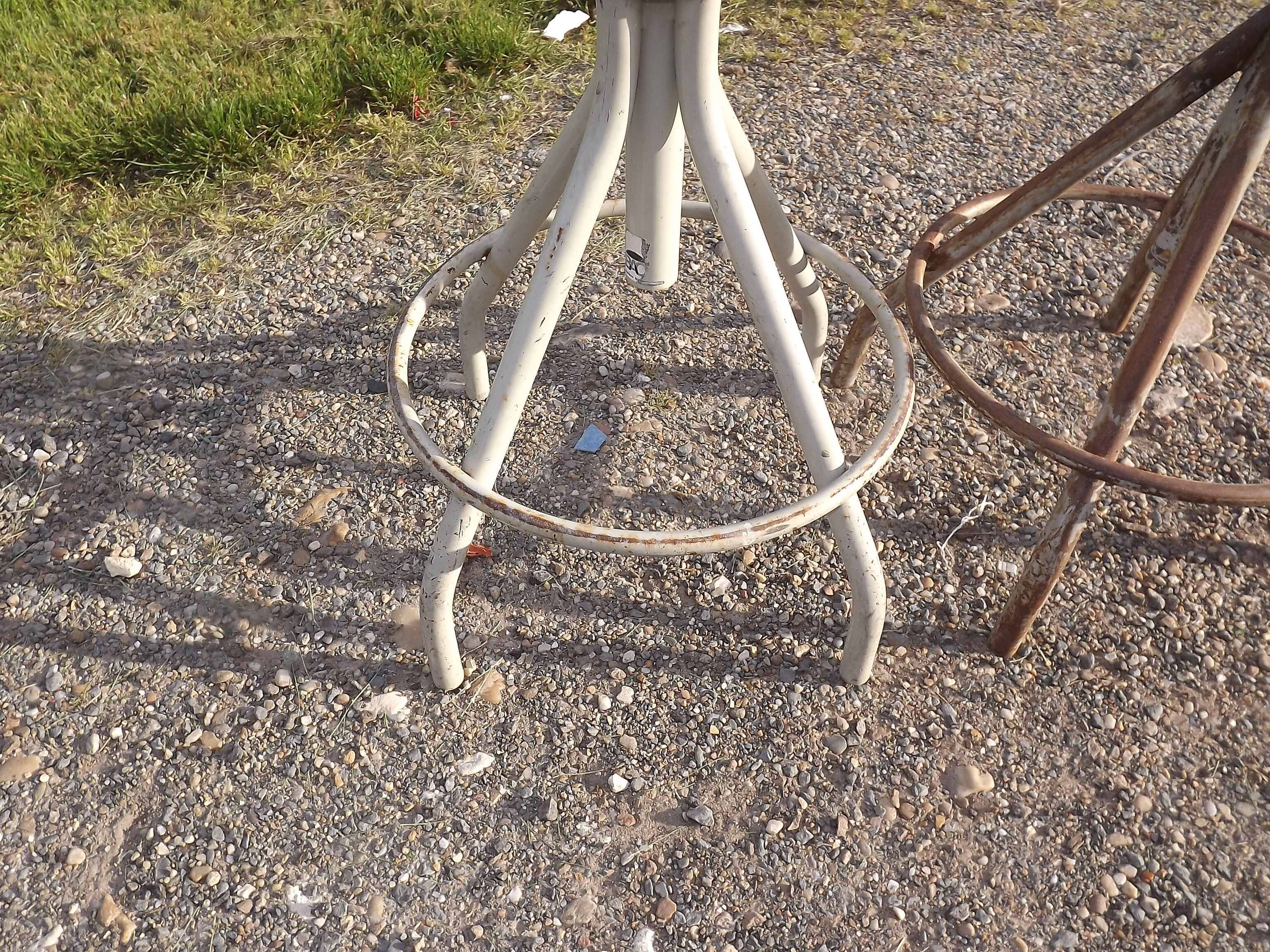 Tabourets industriels fer et bois