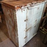 Buffet ancien meuble teck patine origine artisanat inde tha-in-daga