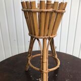 Bamboo and rattan pot cover