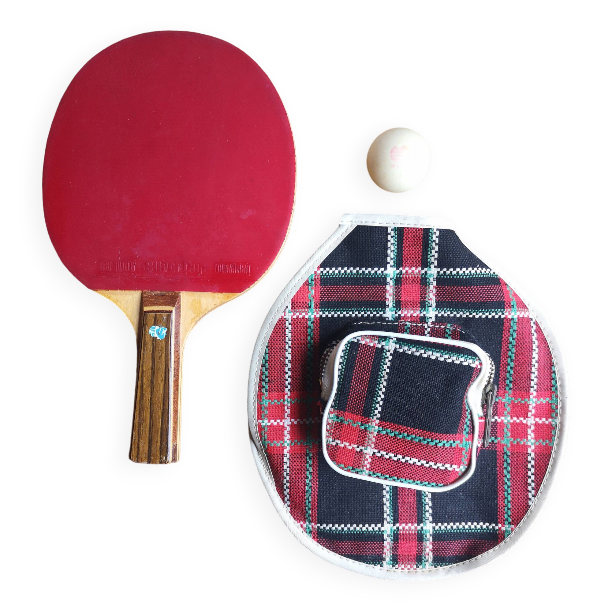 Housse De Raquette De Tennis Vintage MCM - Faite Main Au Crochet Avec Fermeture éclair - Occasion