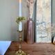 Antique brass candle holder