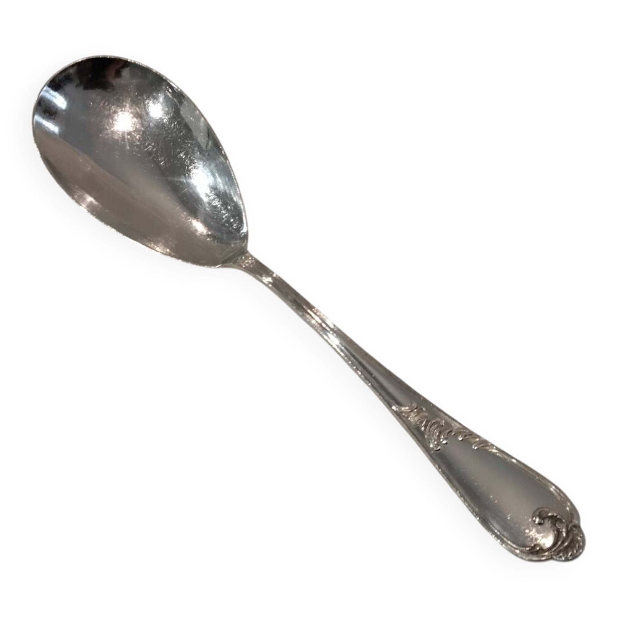 Rice serving shovel silver plated metal goldsmith cross Lorraine style LXV