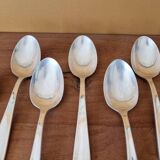 Christofle - Set of 6 Dax model table spoons in silver plated metal