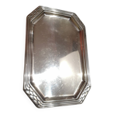 Art Deco silver metal tray with Orbrille house hallmarks