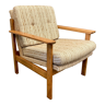 Scandinavian design wool armchair 1950