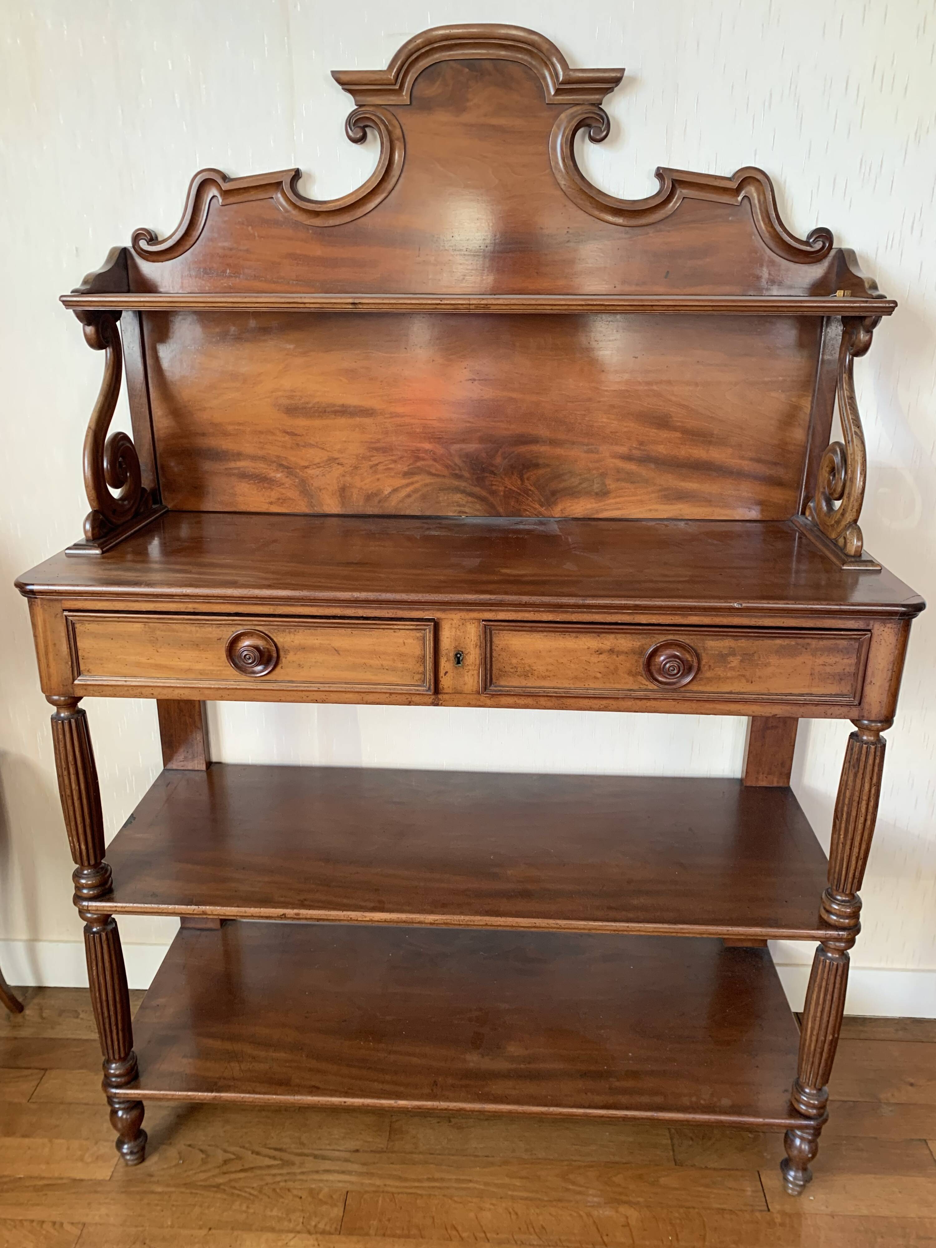 Wooden dessert table