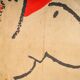Une peinture originale vintage de Mel Calman - Cœur lourd ou fardeau d'amour