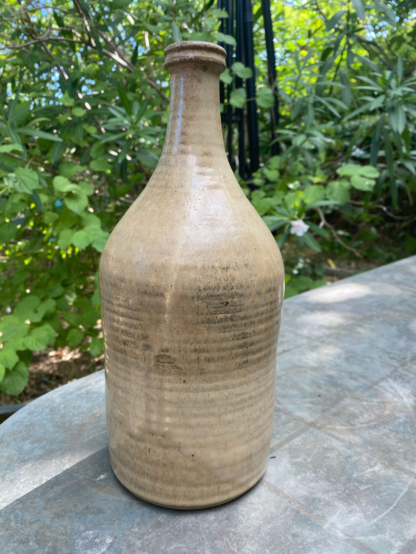 Ceramic bottle signed Signoret