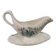 Gravy boat with white and green earthenware handle