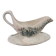 Gravy boat with white and green earthenware handle