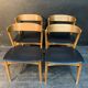 Suite de 4 chaises scandinaves 1960
