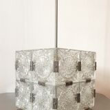 Hanging lamp "cube" in fabrique Kamenicky Senov in 60's, Czechoslovakia