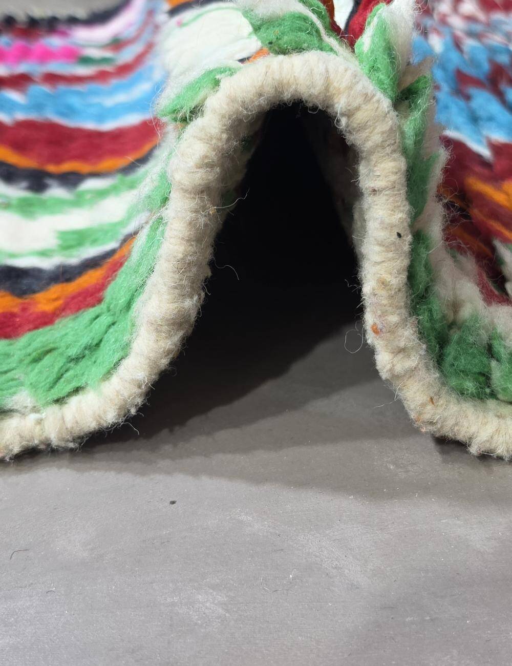 Colourful Berber Rug - 254 x 78 cm