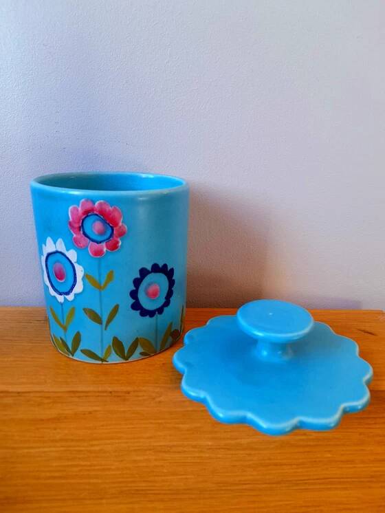 Italian ceramic box, 1970