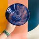Superb vintage cobalt blue Murano candlestick