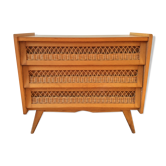 Commode en rotin