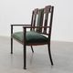Art Nouveau Walnut Settee with Floral Marquetry, Belgium, ca. 1900