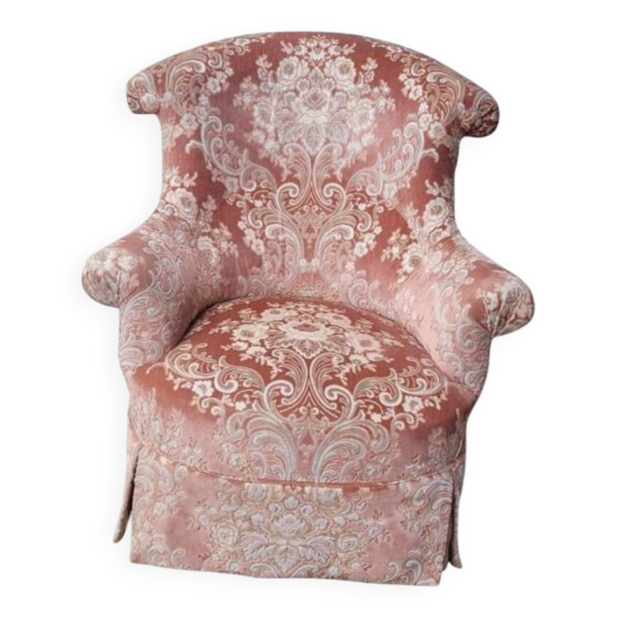 Velvet toad armchair