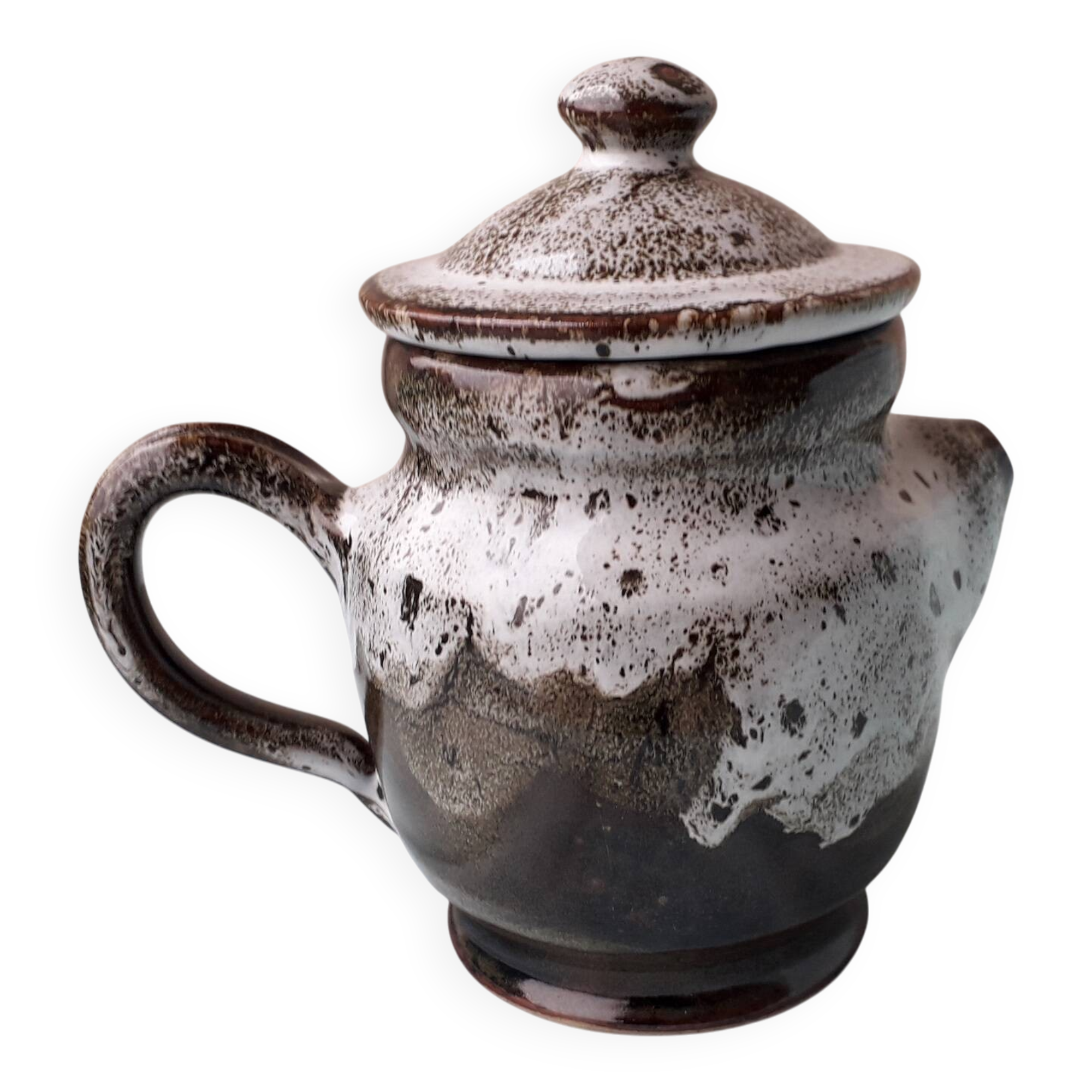 Enameled stoneware coffee pot