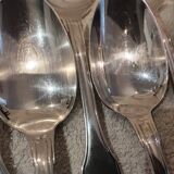 11 silver plated dessert spoons, Christofle Vendome, 17.1 cm