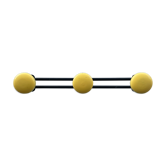 Coat rack 3 hooks