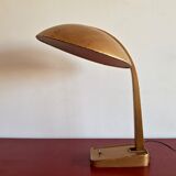 Gold painted metal table lamp