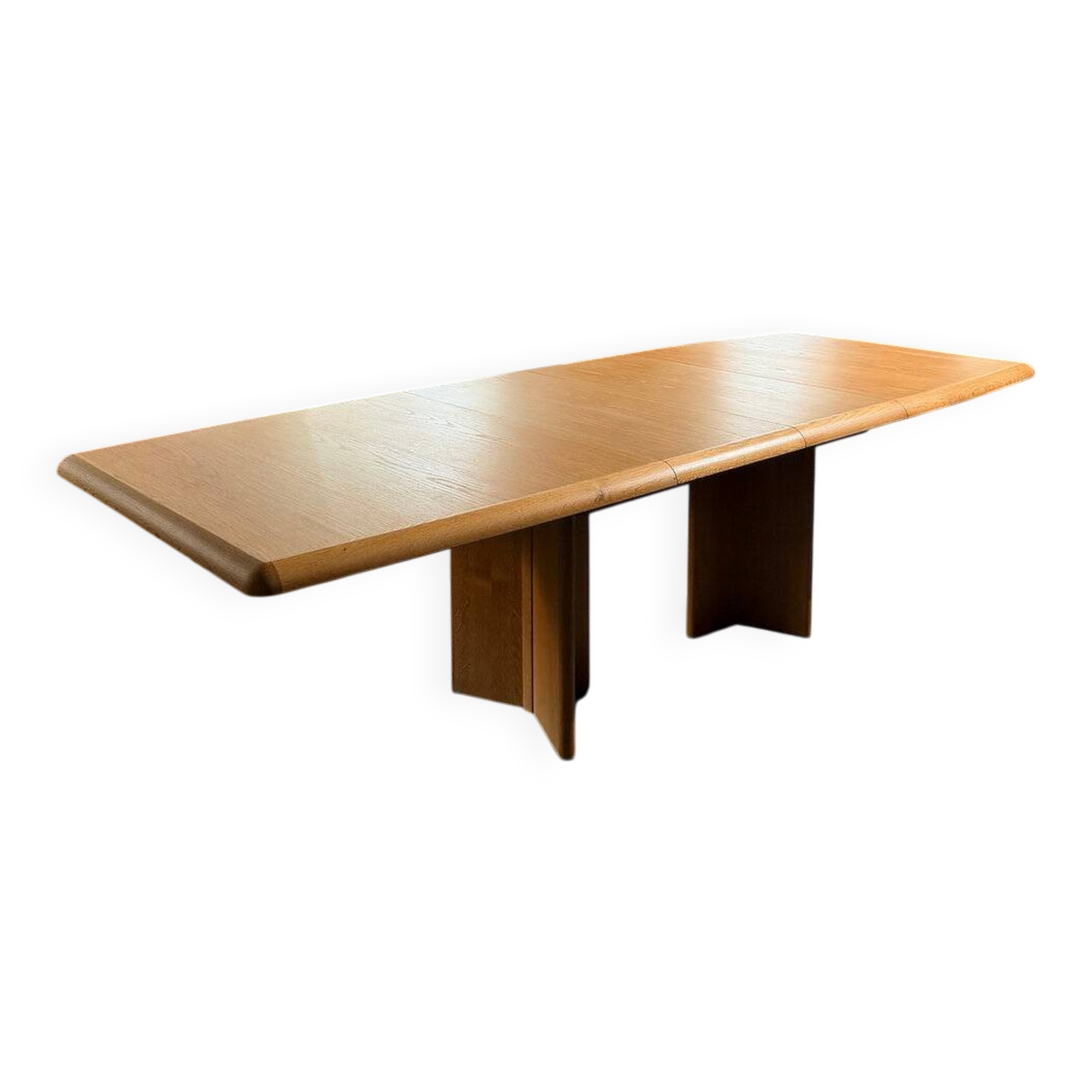 Extendable oak table 'Ann series', Van den Berghe-Pauvers, Belgium, 1970s
