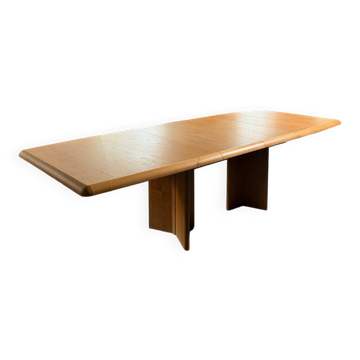 Extendable oak table 'Ann series', Van den Berghe-Pauvers, Belgium, 1970s