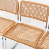 Set of 6 Cesca chairs. Made according to the design by Marcel Breuer. 80s.