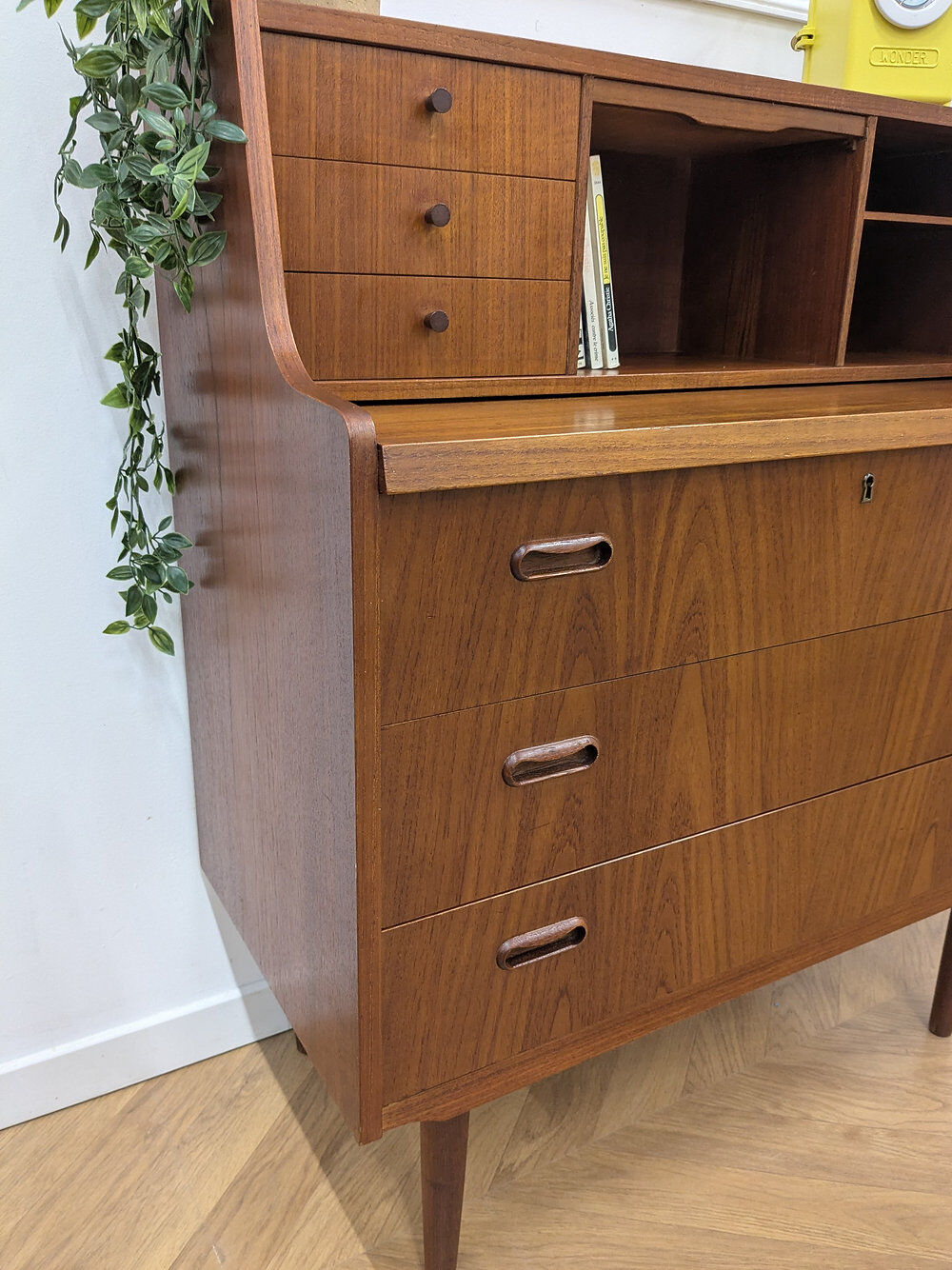 Vintage Scandinavian teak secretary