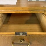 Two-sided oak desk, 50s