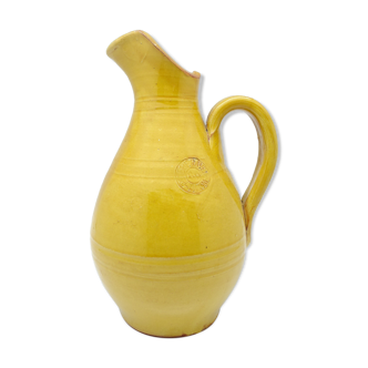 Mustard ceramic pitcher/jug