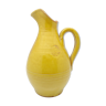 Pichet cruche en céramique couleur moutarde