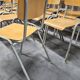 Lot of 18 vintage stackable bistro chairs 1970