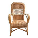 Rattan armchair