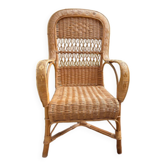 Rattan armchair