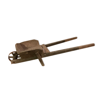 Children's wooden wheelbarrow