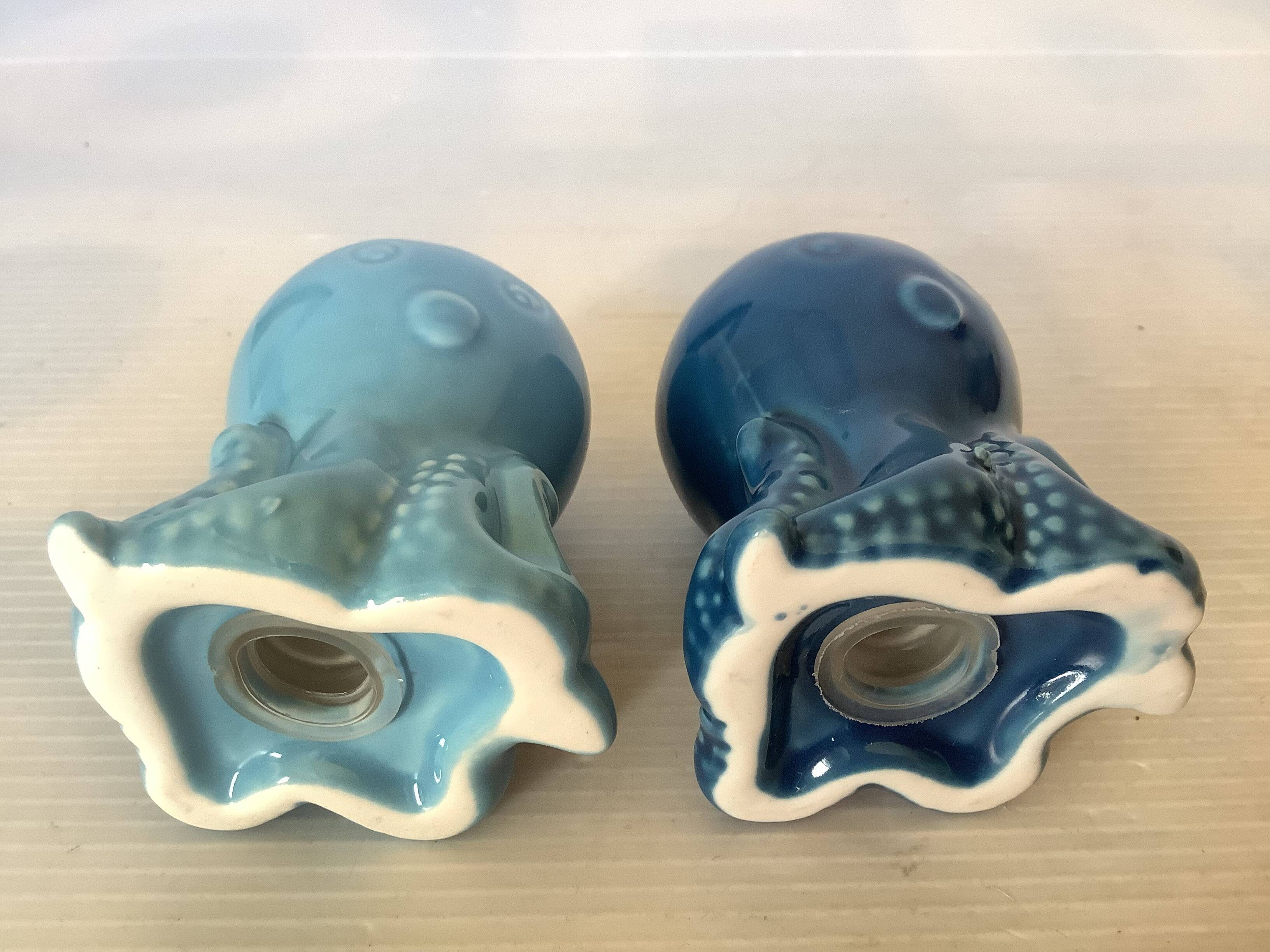 Salt and marine zoomorphic pepper