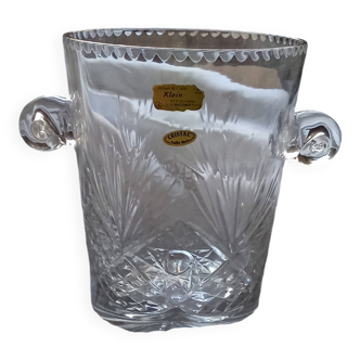 Valery Klein champagne bucket, numbered Baccarat crystal, brand new with certificate.