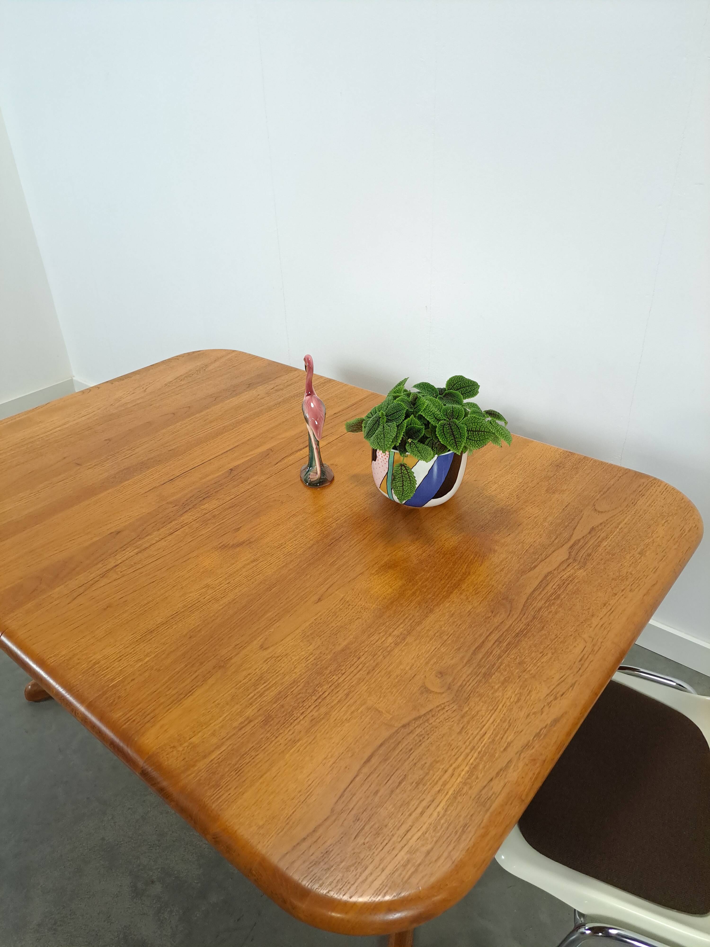 XL Deense uitschuifbare teak eettafel